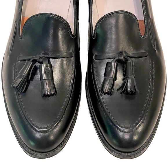Like New Men Alden 660 Tassel Loafers, Calf Leather, Black, 9.5C main image 5